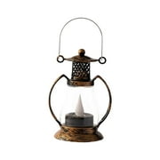 Wadada LED Small Lanterns Decorative Indoor Outdoor Hanging Lantern Decorative Candle Lanterns Farmhouse Decor for Weddings Western Camping Party Halloween Christmas Decorations